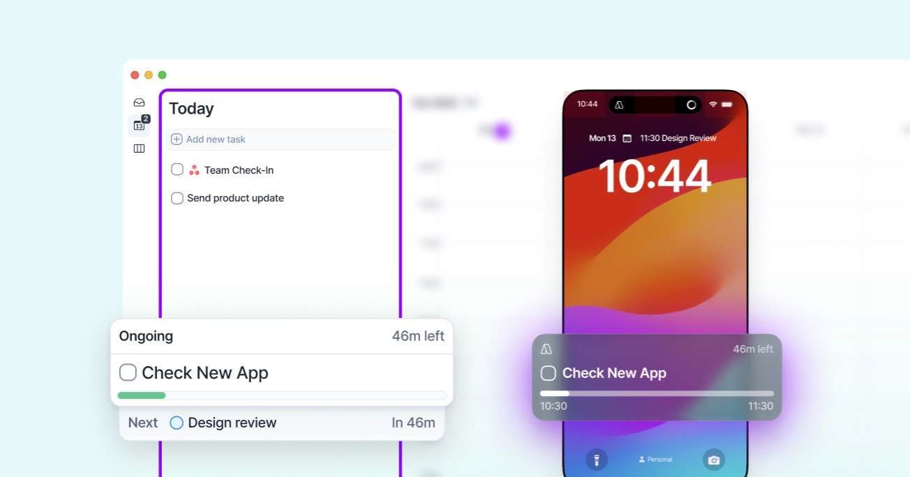 Ongoing task with a progress bar on the iPhone Lock Screen as a Live Activity